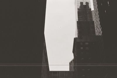 Modern buildings against clear sky