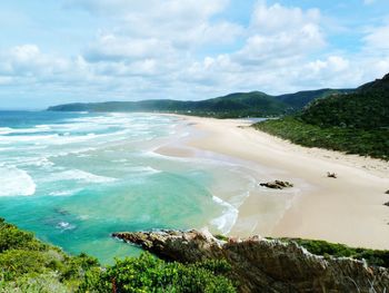 Panoramic view of sea against sky