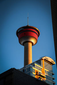 Low angle view of building against clear sky