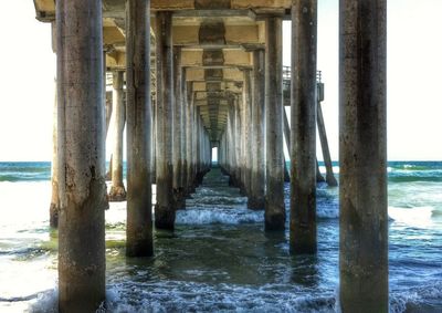 Pier in sea