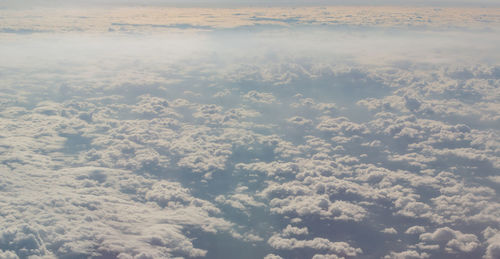 High angle view of clouds in sky