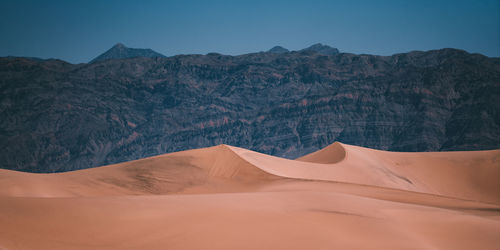 Scenic view of desert against sky