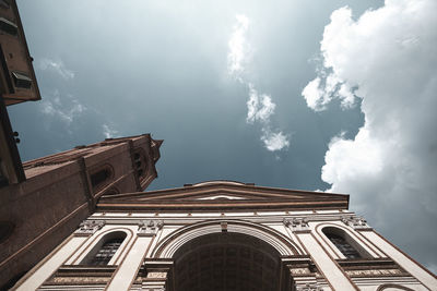 Low angle view of building against sky