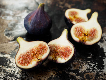 Close-up of fruits on table