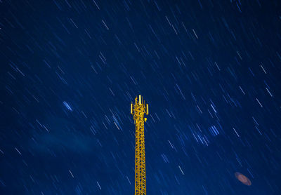 Low angle view of star field against sky at night