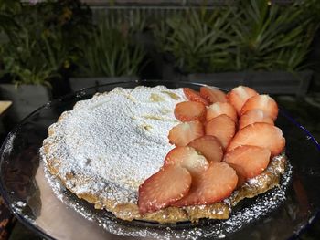 Close-up of dessert in plate