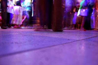 Blurred motion of blurred lights