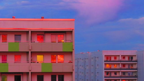 Low angle view of building against sky