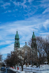 View of cathedral against cloudy sky