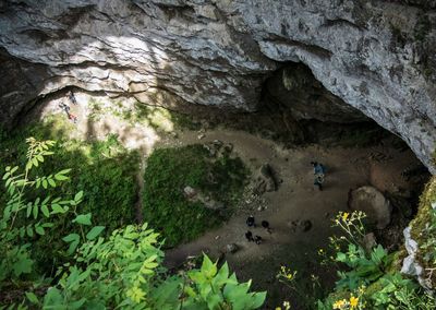 Scenic view of cave