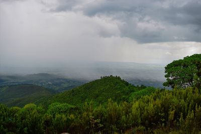 Approaching storm in the aberdare ranges, kenya