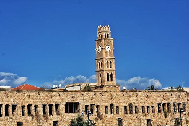 architecture, built structure, building exterior, history, clear sky, blue, low angle view, the past, ancient, old ruin, famous place, old, travel destinations, tourism, ancient civilization, travel, copy space, tower, international landmark, religion