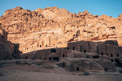 Rock formations in desert