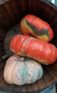 Close-up of pumpkin on table