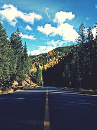 Country road passing through landscape