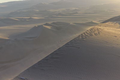 Aerial view of desert