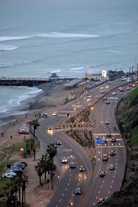 View of road by sea