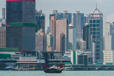 View of modern buildings in city