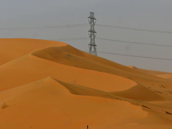 Scenic view of desert against sky