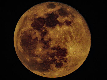Scenic view of moon against sky at night