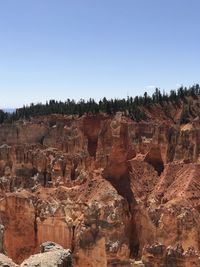 Rock formations against sky