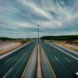 View of highway against sky