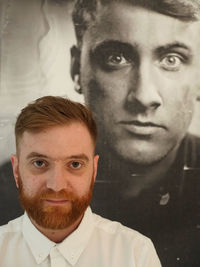 Close-up portrait of a young man