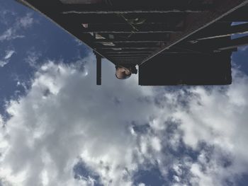 Low angle view of cloudy sky