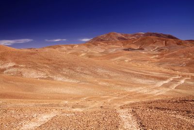 Scenic view of desert against sky