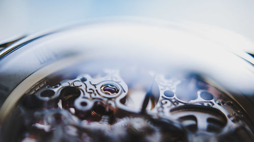 Close-up of clock gear