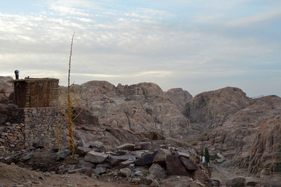 Kiosk on top of mount moses 