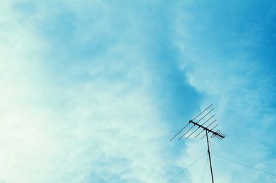 Low angle view of power lines