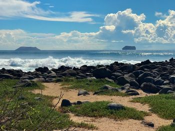 Scenic view of sea against sky