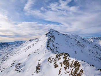 Vallecetta mountain in the alps of valtellina