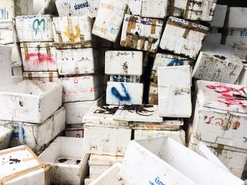 Full frame shot of damaged wall