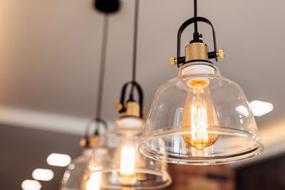 Pendant lamp with edison bulb