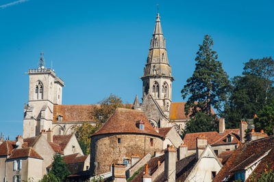 Low angle view of historic building against sky