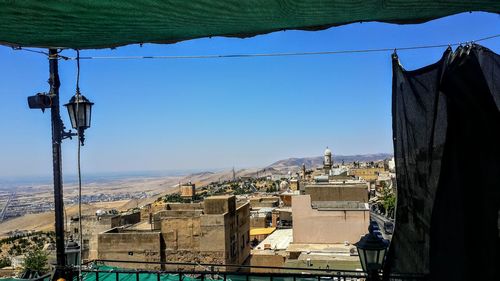 Panoramic shot of buildings against sky