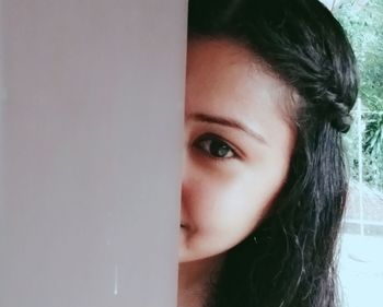 Portrait of young woman