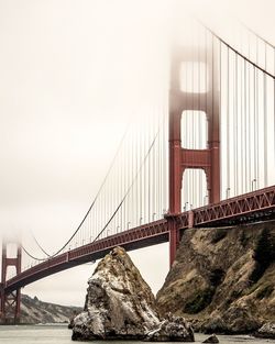 Bridge over river in city