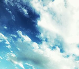 Low angle view of clouds in sky