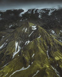 Scenic view of snowcapped mountains