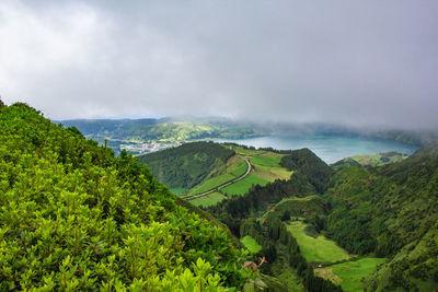 Scenic view of landscape against sky