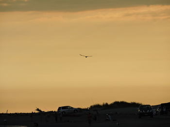 Airplane flying in sky