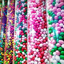 Full frame shot of colorful candies for sale