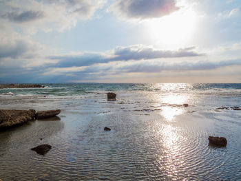 Scenic view of sea against sky