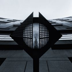 Low angle view of modern building against sky