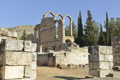 Old ruins against sky