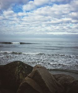 Scenic view of sea against sky