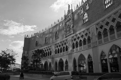 Low angle view of building against sky